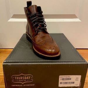 Wingtip Boots By Thursday in Brown. Men’s